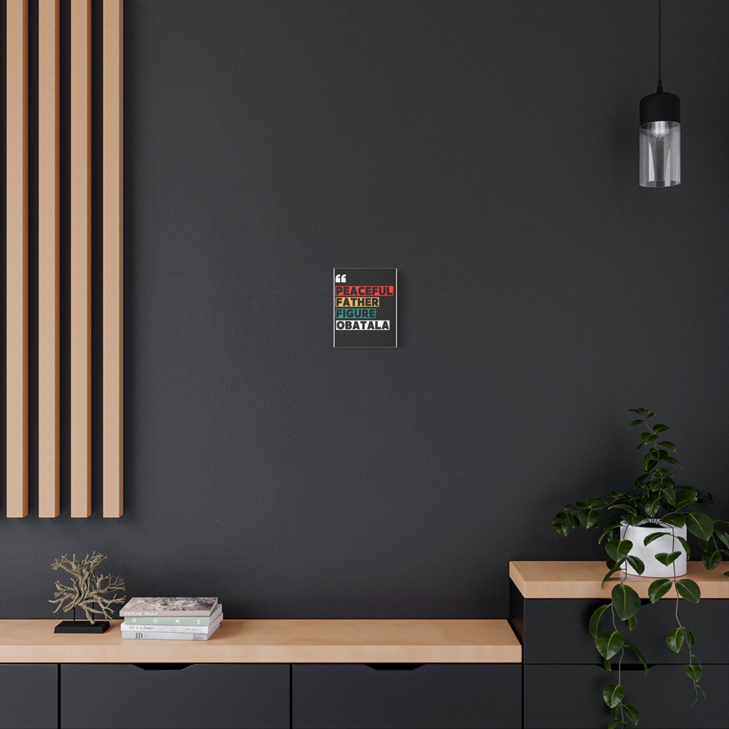 Peaceful Father Figure Obatala Matte Canvas Wall Art