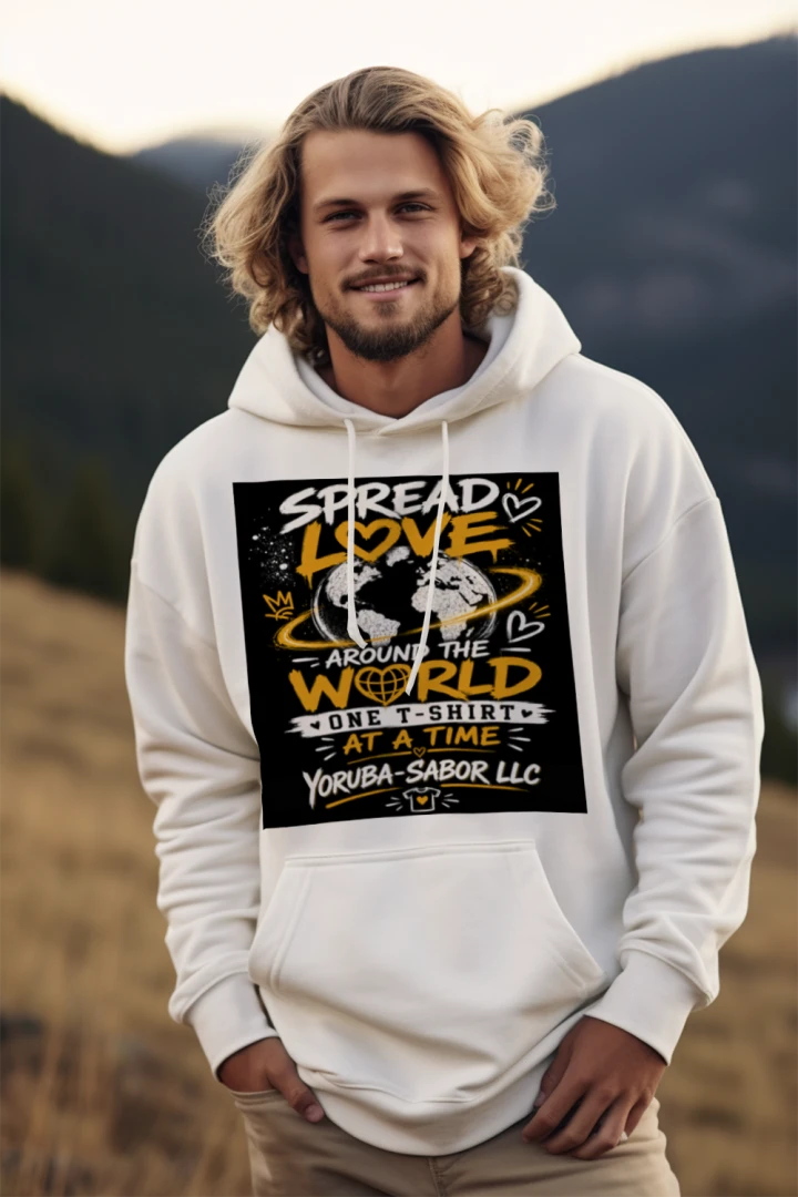 YS Spread the Love Hoodie – Positive Message Pullover with Pouch Pocket