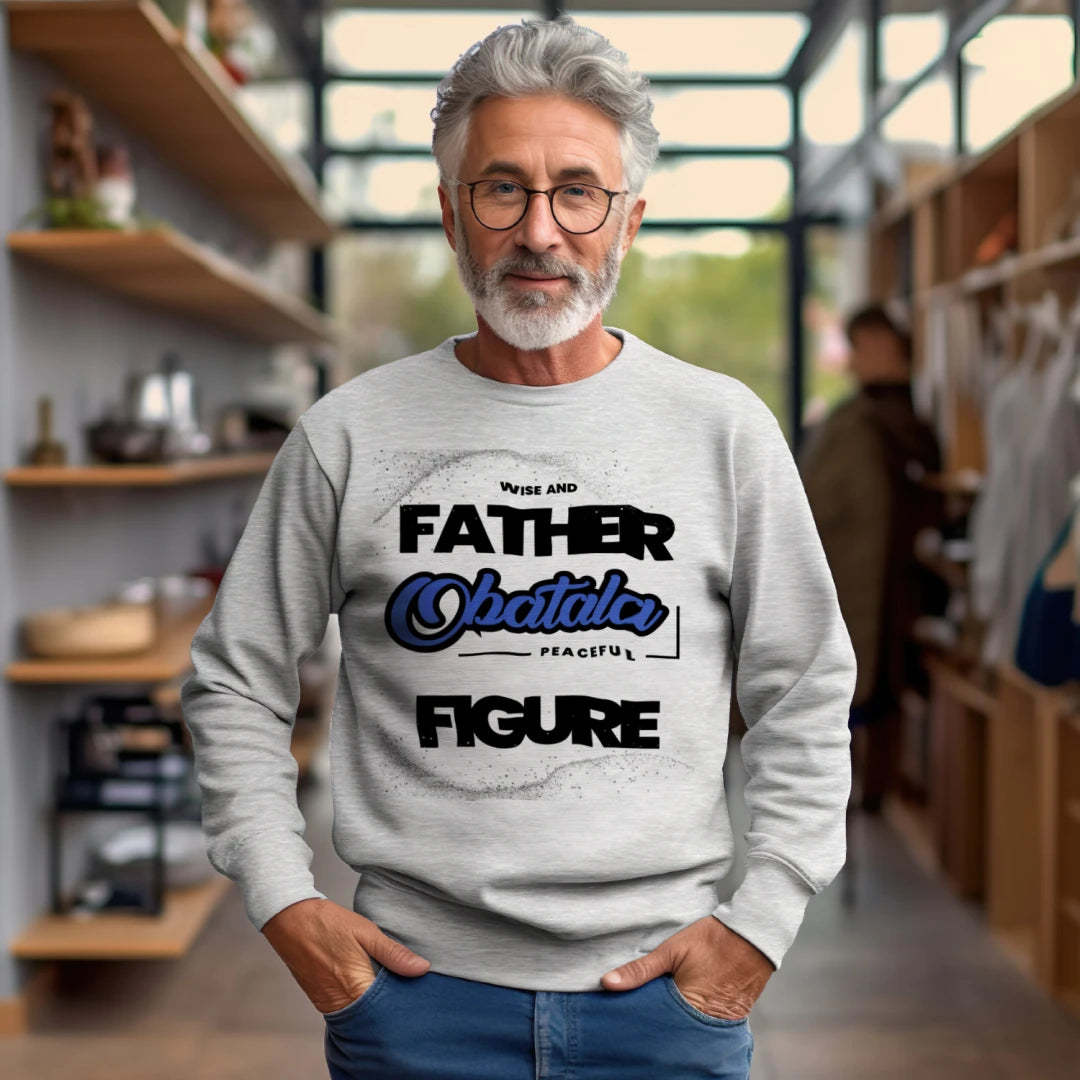 Obatala Sweatshirt – Yoruba-Inspired Wisdom Apparel