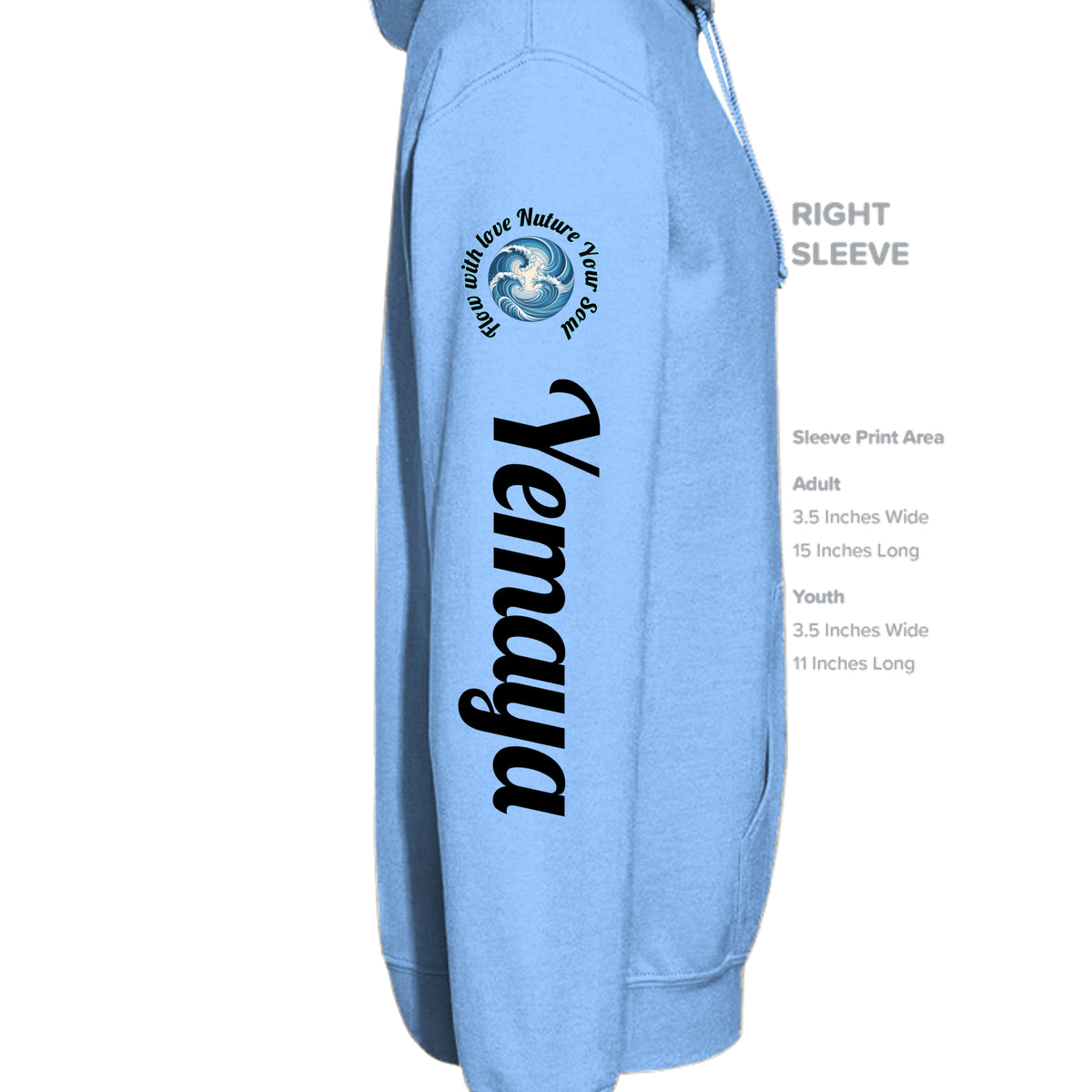 CAROLINA BLUE - G185 - SLEEVE_RIGHT