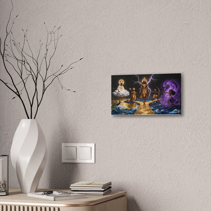 Yoruba Sabor Stretched Canvas Wall Art, 0.75" – Cultural Home Decor & African-Inspired Artwork