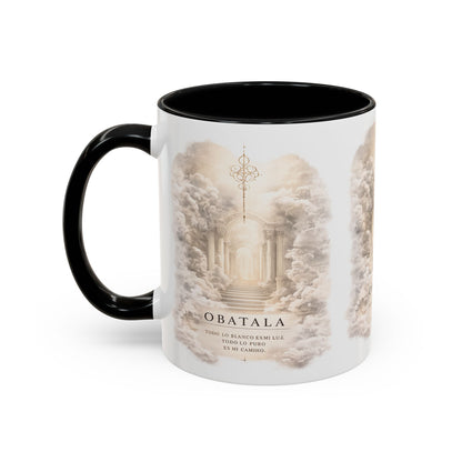 Yoruba Sabor Colorful Accent Coffee Mug – Ceramic Cultural Gift & African-Inspired Drinkware