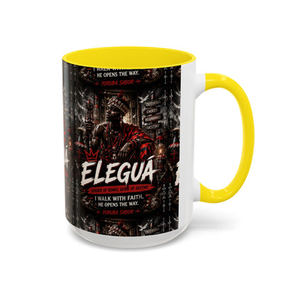 Eleguá Ceramic Coffee Mug – Yoruba Orisha Guardian & Crossroads Design (11/15oz)
