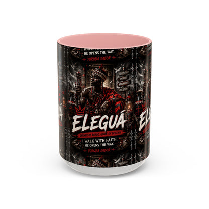 Eleguá Ceramic Coffee Mug – Yoruba Orisha Guardian & Crossroads Design (11/15oz)