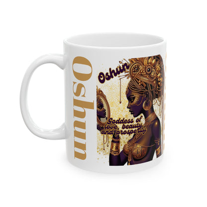 Elegua Design Ceramic Mug–Colorful Coffee Cup Gift | Yoruba-sabor LLC