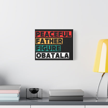 Peaceful Father Figure Obatala Matte Canvas Wall Art
