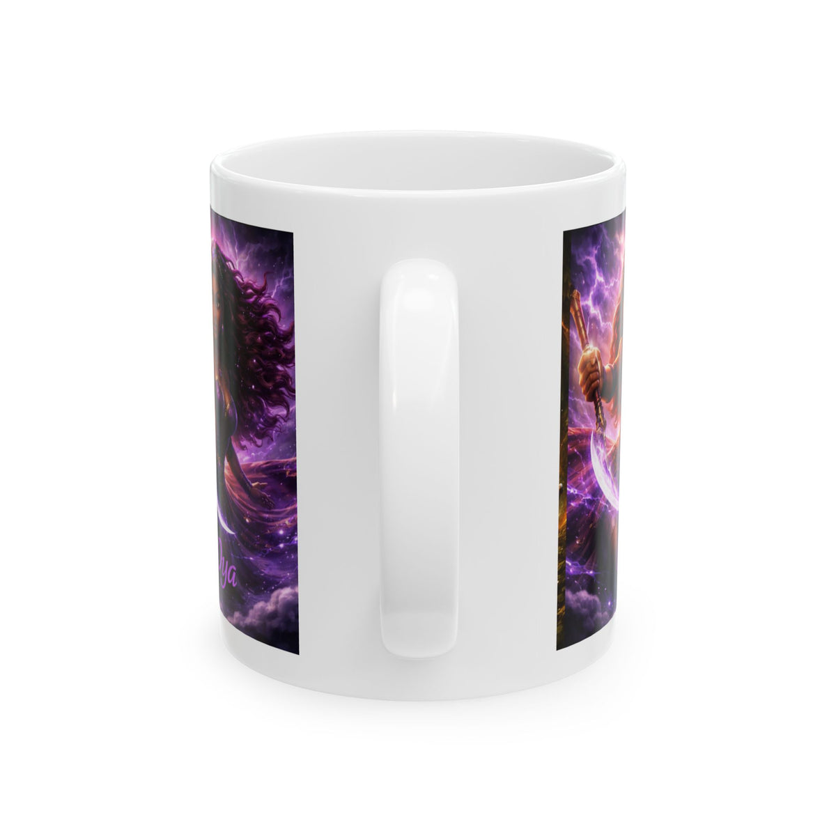 Oya Goddess Ceramic Mug – Yoruba Orisha Lightning Spirit Art & Unique Gift