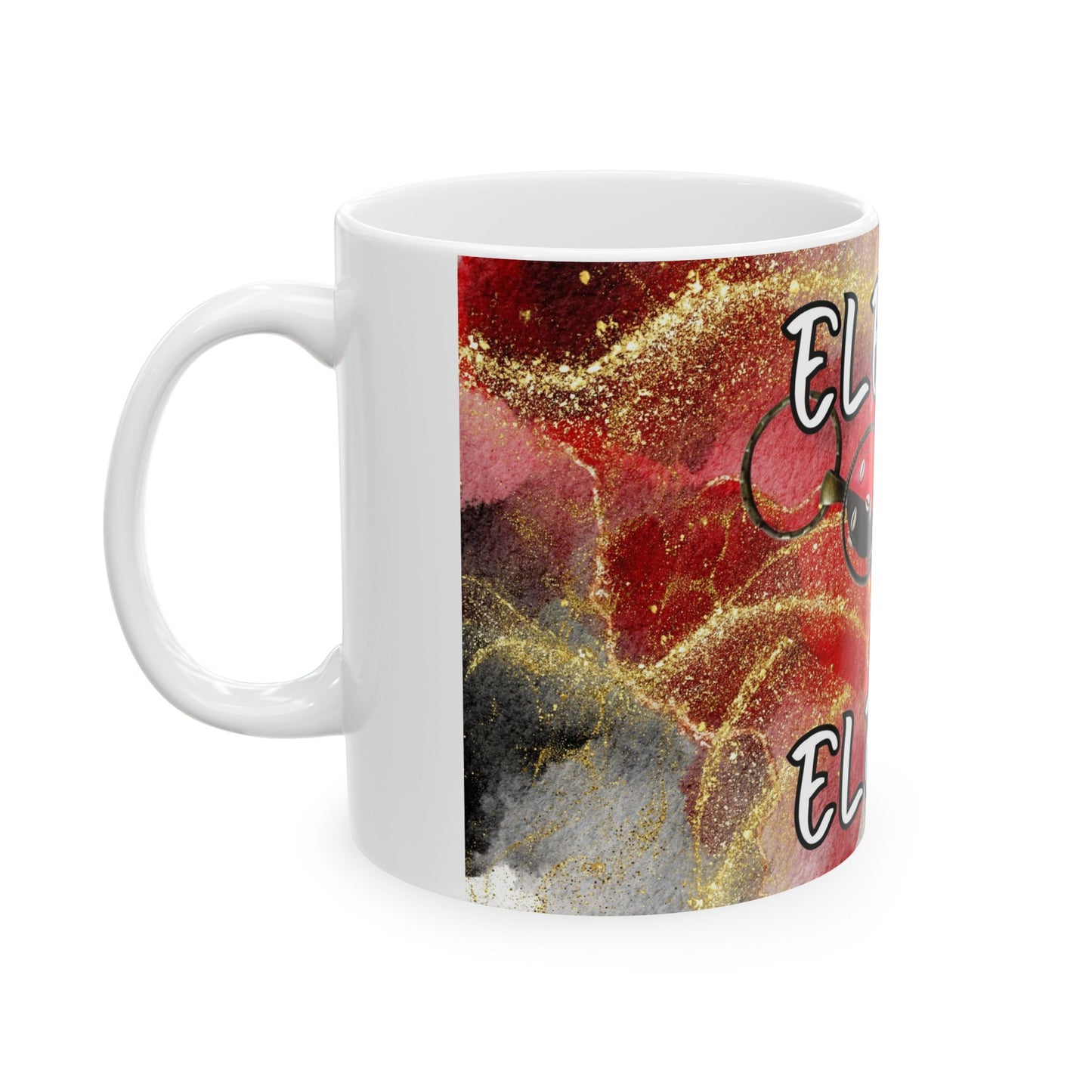 Elegua Ceramic Mug - 11oz & 15oz, Unique Design for Spirituality Enthusiasts