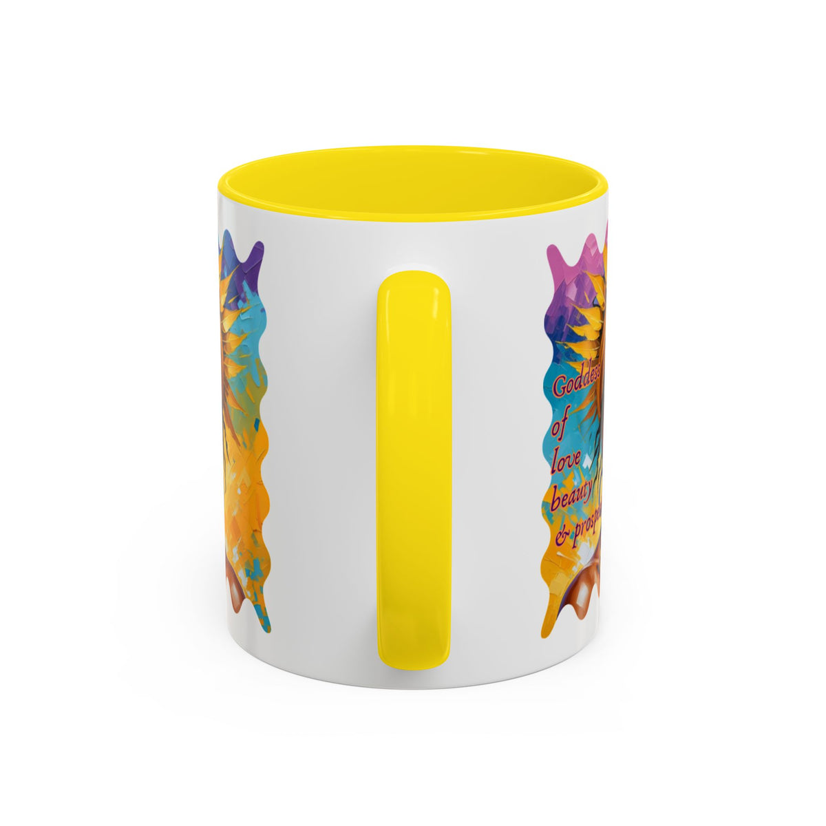 Goddess of Love Accent Coffee Mug - Colorful Oshun Design for Daily Inspiration