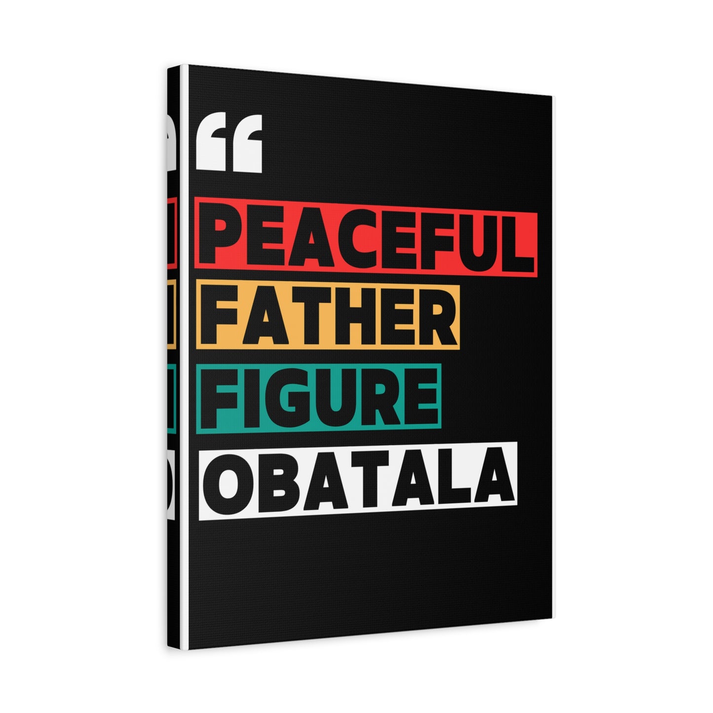 Peaceful Father Figure Obatala Matte Canvas Wall Art