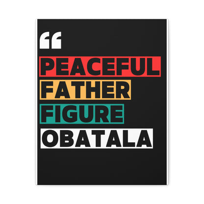 Peaceful Father Figure Obatala Matte Canvas Wall Art
