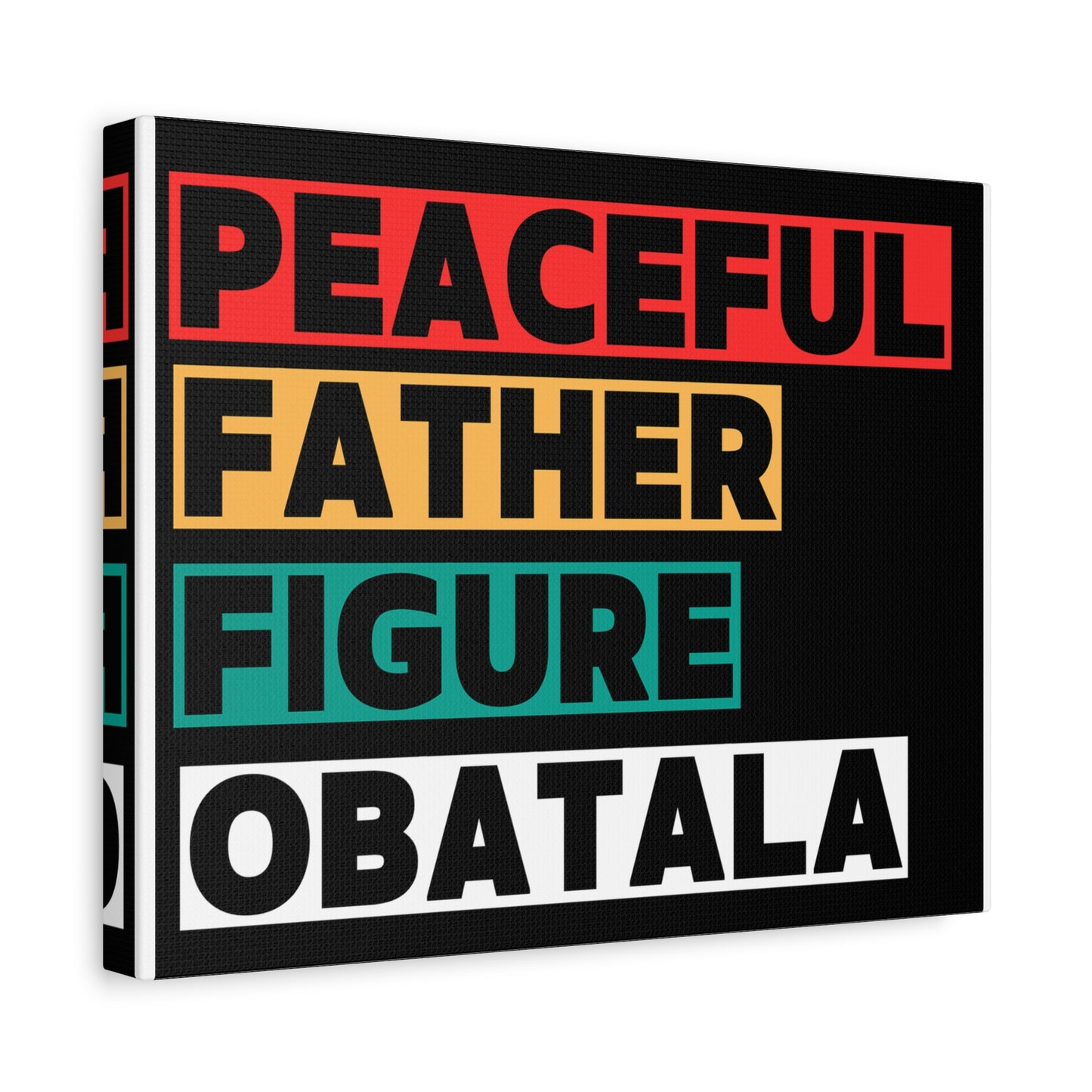 Peaceful Father Figure Obatala Matte Canvas Wall Art