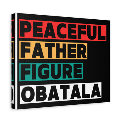 Peaceful Father Figure Obatala Matte Canvas Wall Art