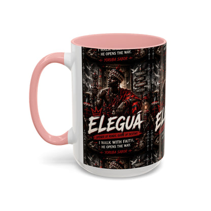 Eleguá Ceramic Coffee Mug – Yoruba Orisha Guardian & Crossroads Design (11/15oz)