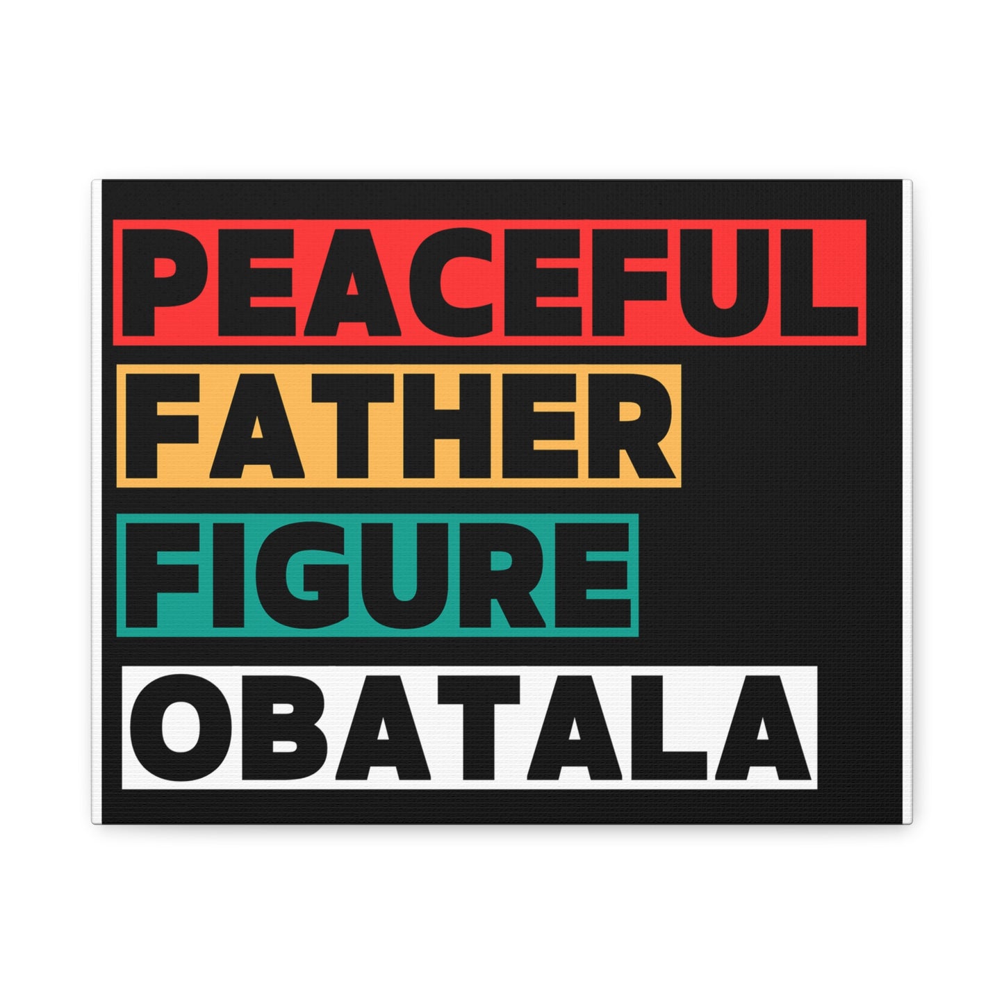 Peaceful Father Figure Obatala Matte Canvas Wall Art