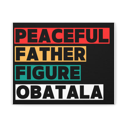 Peaceful Father Figure Obatala Matte Canvas Wall Art