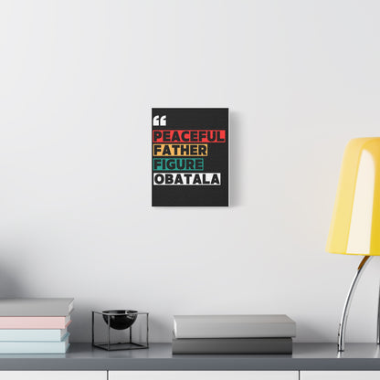 Peaceful Father Figure Obatala Matte Canvas Wall Art