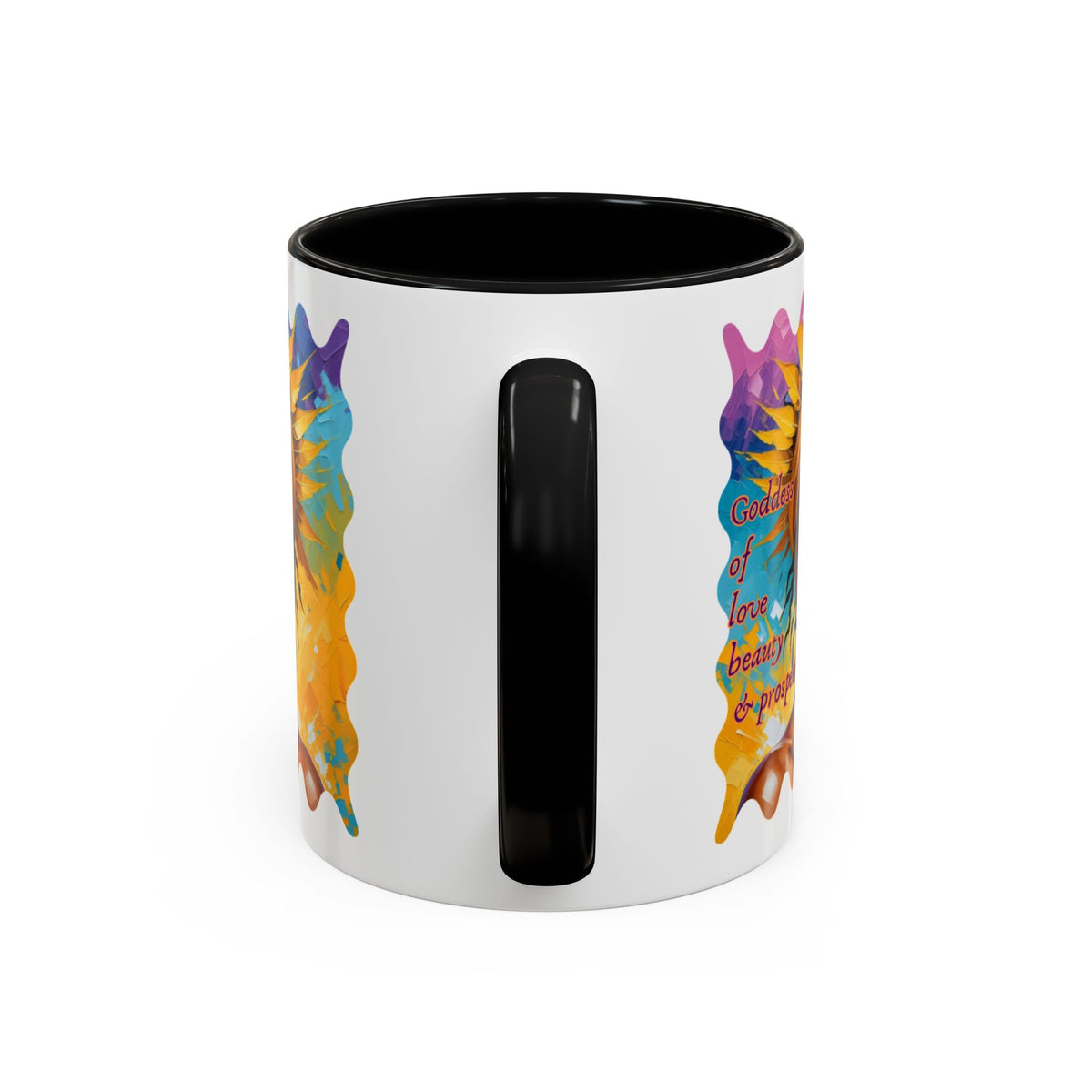 Goddess of Love Accent Mug – Colorful Oshun Design | Yoruba-sabor LLC