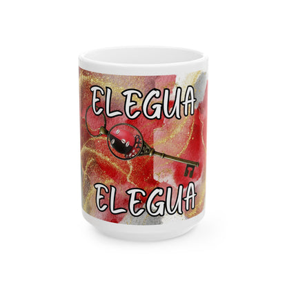 Elegua Ceramic Mug - 11oz & 15oz, Unique Design for Spirituality Enthusiasts