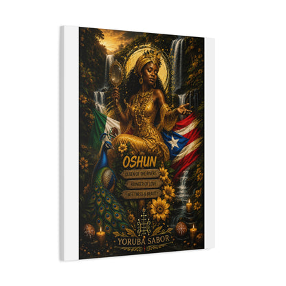 Oshun Goddess Canvas Print — Queen of the Rivers Wall Art