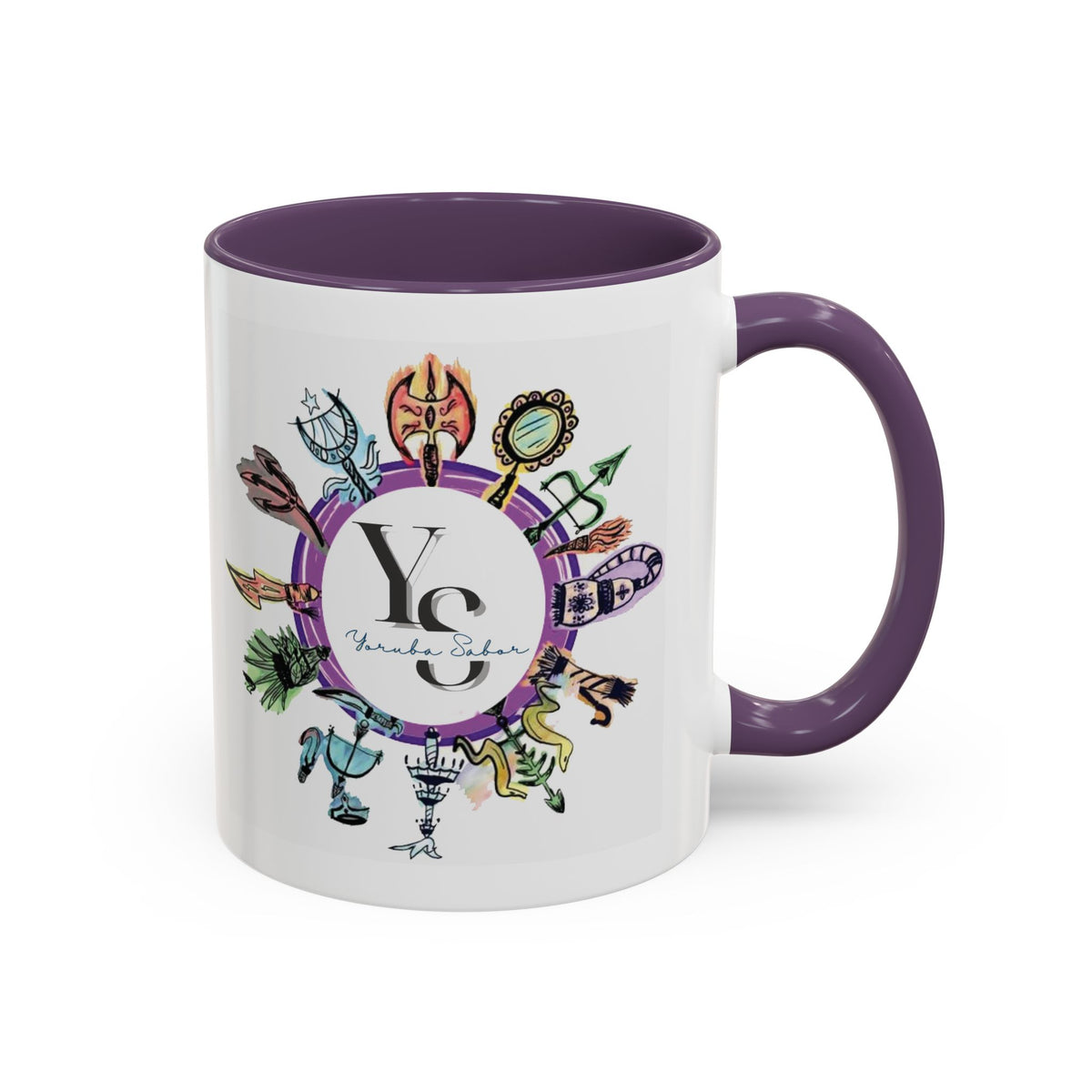 Yoruba Sabor Colorful Accent Coffee Mug
