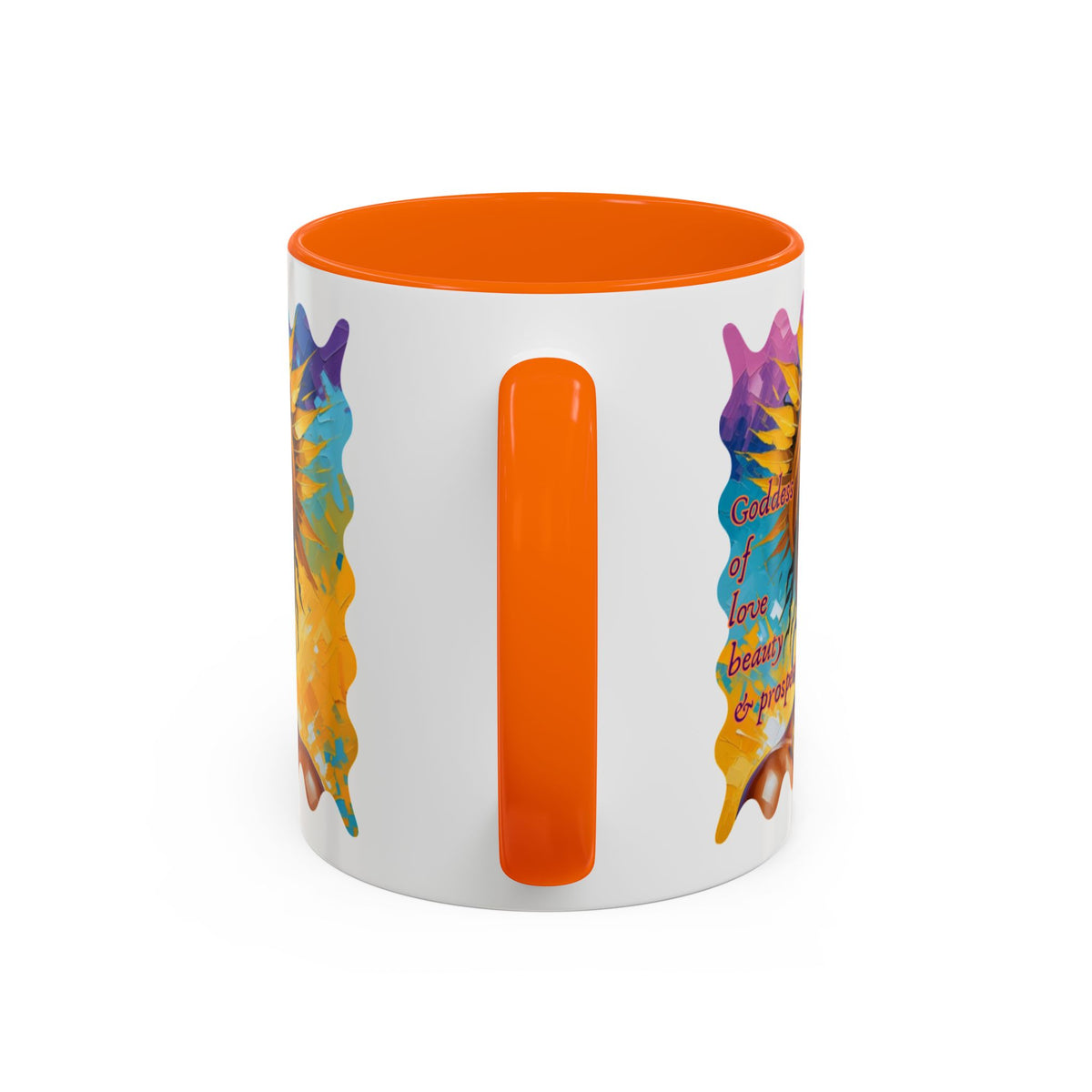 Goddess of Love Accent Mug – Colorful Oshun Design | Yoruba-sabor LLC