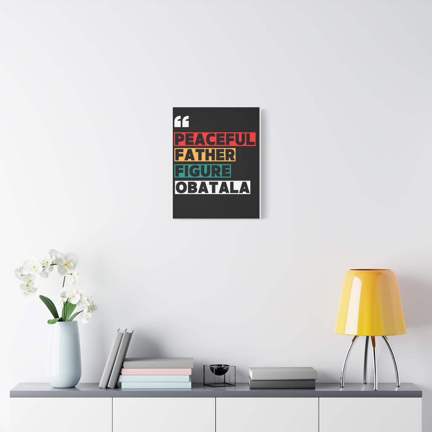 Peaceful Father Figure Obatala Matte Canvas Wall Art