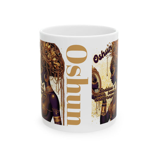 Elegua Design Ceramic Mug–Colorful Coffee Cup Gift | Yoruba-sabor LLC