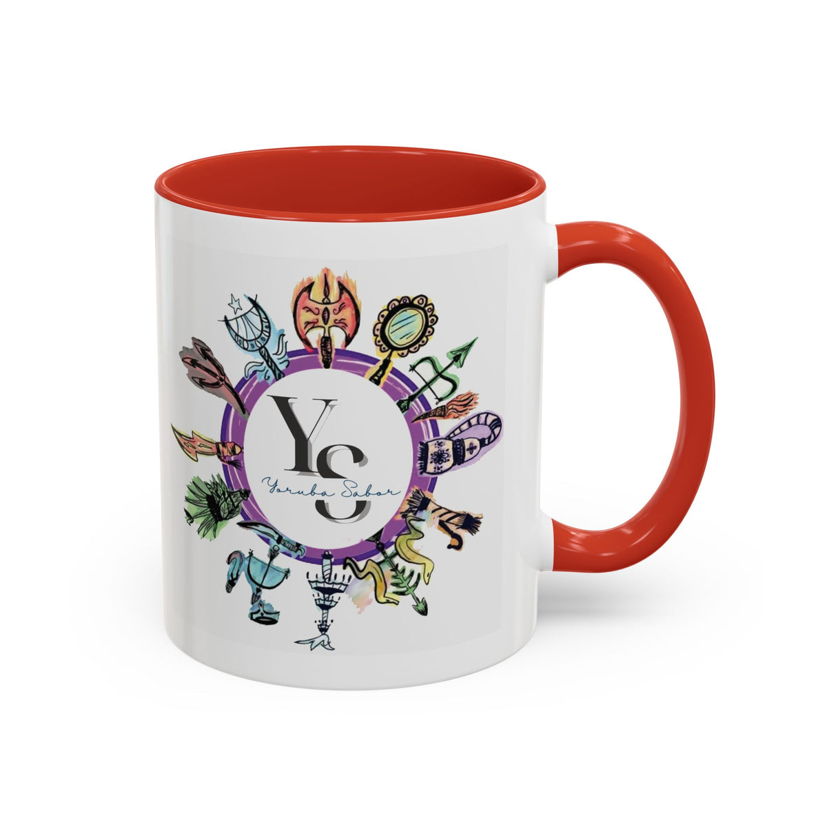 Yoruba Sabor Colorful Accent Coffee Mug