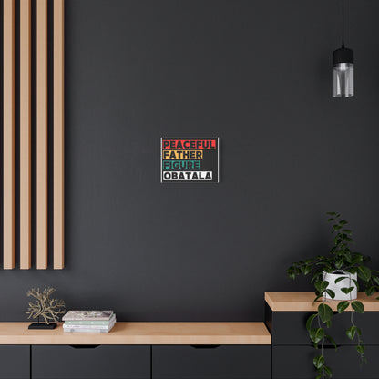 Peaceful Father Figure Obatala Matte Canvas Wall Art