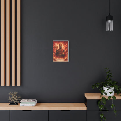 Warrior King Canvas Print – African Deity Yoruba Art Wall Decor | African-Inspired Cultural Gift
