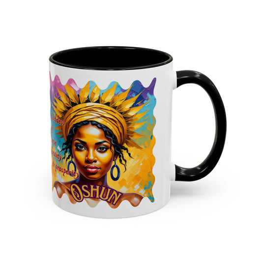 Goddess of Love Accent Mug – Colorful Oshun Design | Yoruba-sabor LLC