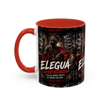 Eleguá Ceramic Coffee Mug – Yoruba Orisha Guardian & Crossroads Design (11/15oz)