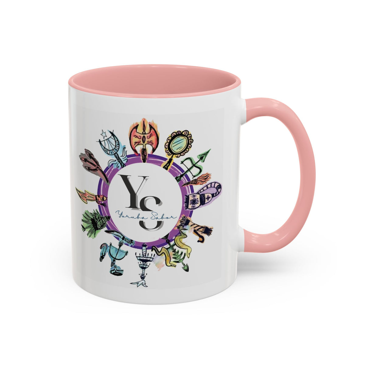 Yoruba Sabor Colorful Accent Coffee Mug