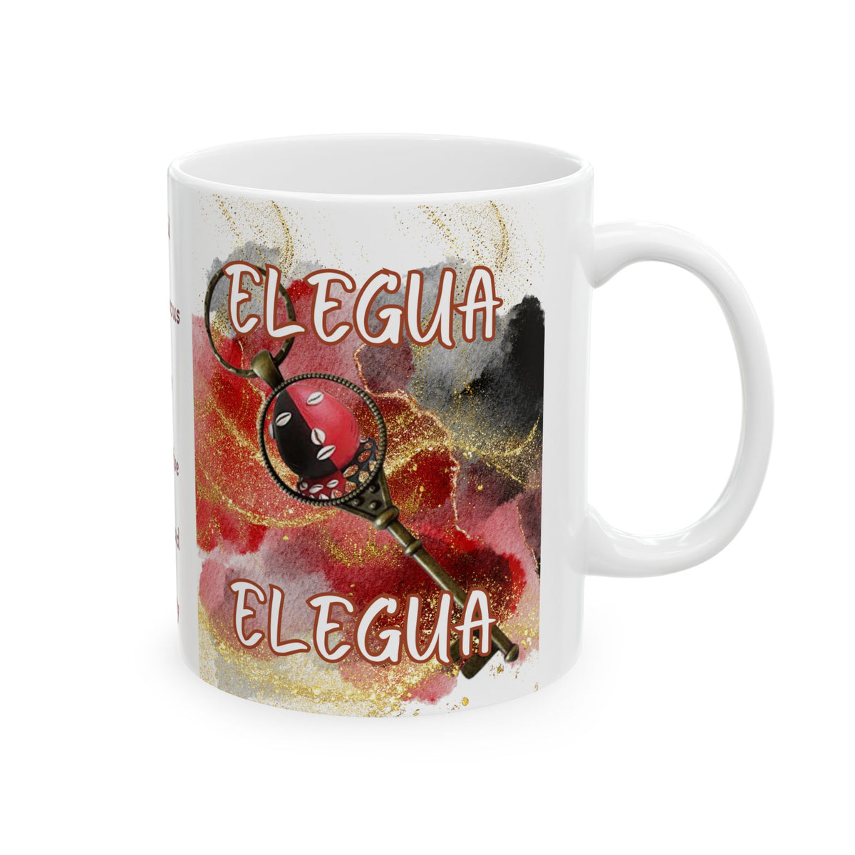 Elegua Ceramic Mug - 11oz & 15oz, Unique Desgn