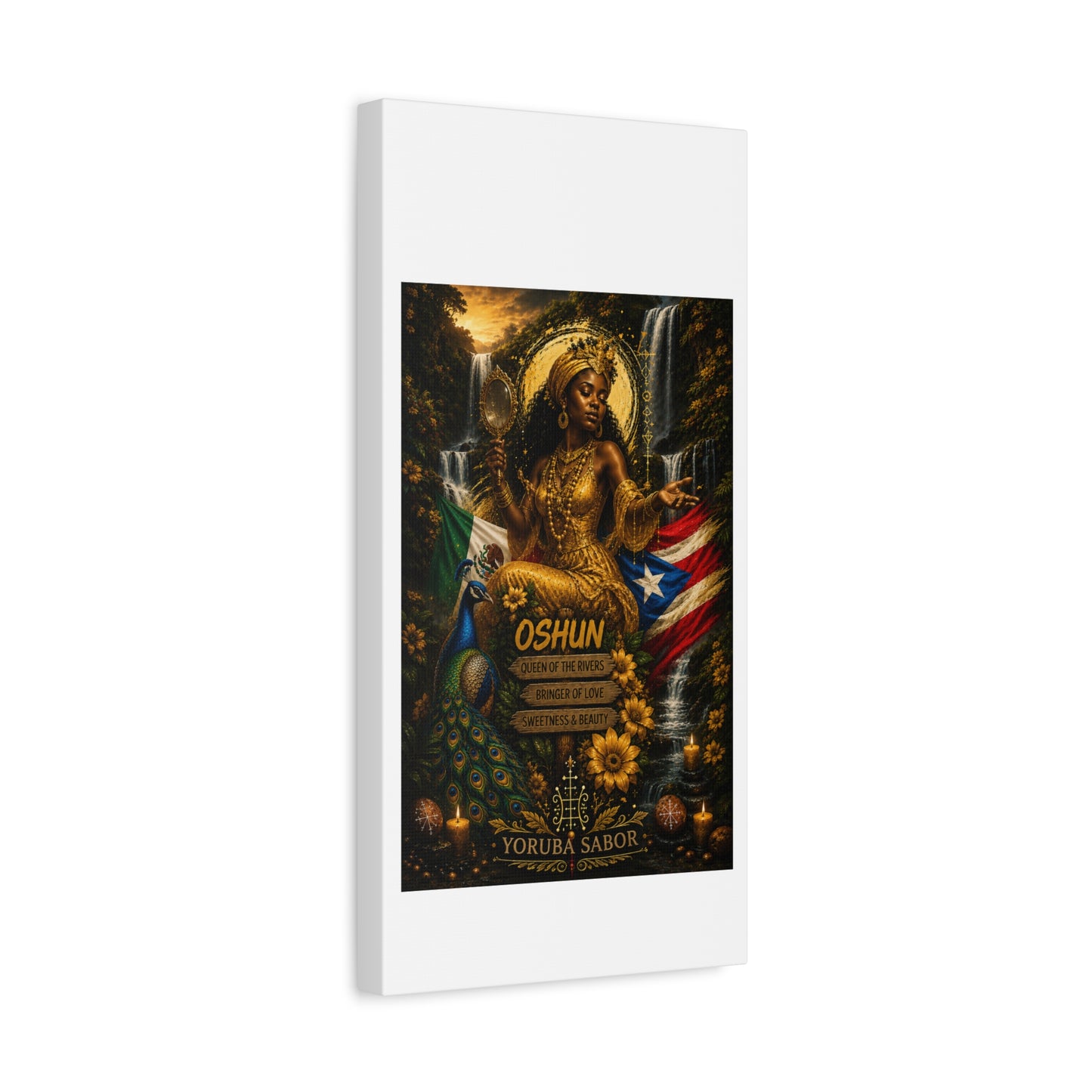 Oshun Goddess Canvas Print — Queen of the Rivers Wall Art