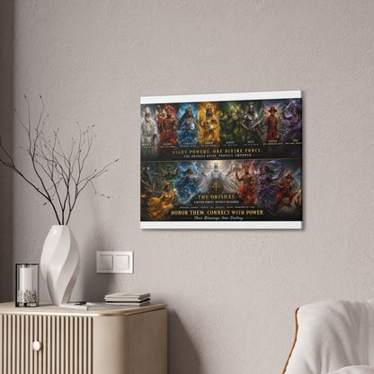 The Orishas Canvas Print — “Eight Powers, One Divine Force”' Stretched Wall Art Yoruba Sabor"