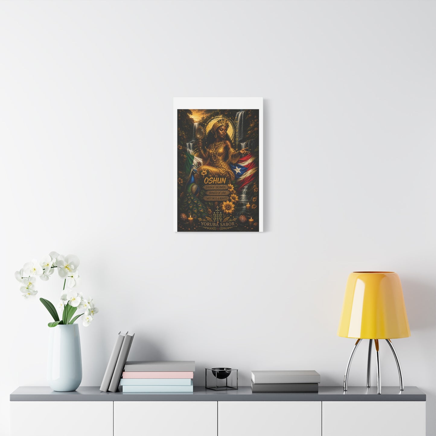 Oshun Goddess Canvas Print — Queen of the Rivers Wall Art