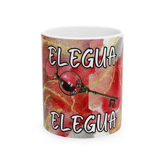 Elegua Ceramic Mug - 11oz & 15oz, Unique Design for Spirituality Enthusiasts