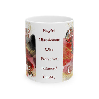 Elegua Ceramic Mug - 11oz & 15oz, Unique Desgn