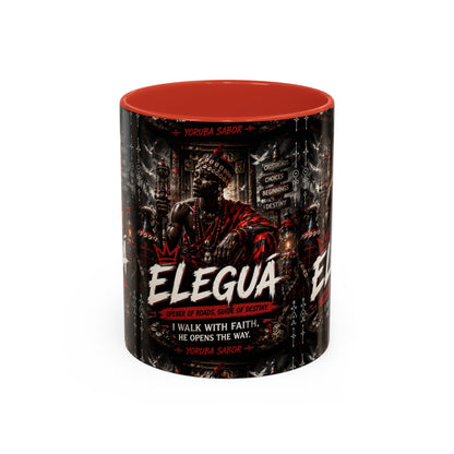 Eleguá Ceramic Coffee Mug – Yoruba Orisha Guardian & Crossroads Design (11/15oz)