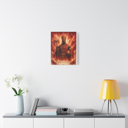 Warrior King Canvas Print – African Deity Yoruba Art Wall Decor | African-Inspired Cultural Gift