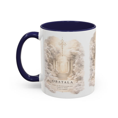 Yoruba Sabor Colorful Accent Coffee Mug – Ceramic Cultural Gift & African-Inspired Drinkware