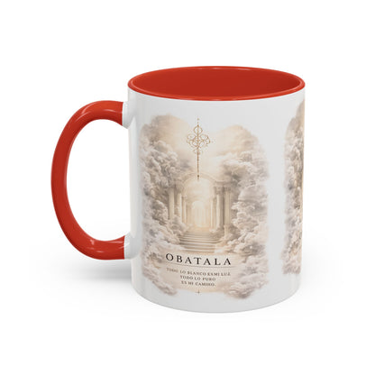 Yoruba Sabor Colorful Accent Coffee Mug – Ceramic Cultural Gift & African-Inspired Drinkware