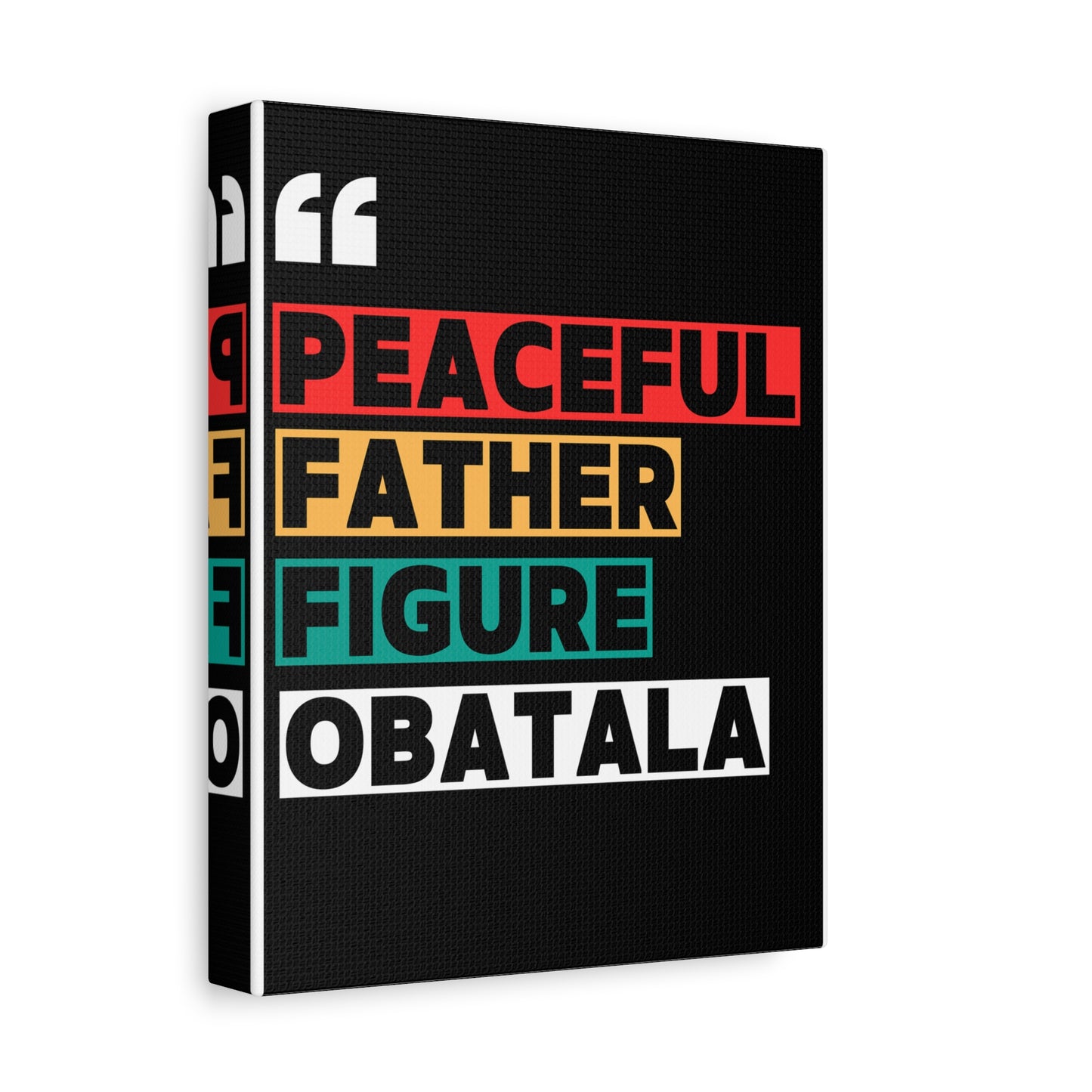 Peaceful Father Figure Obatala Matte Canvas Wall Art
