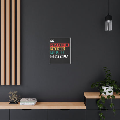 Peaceful Father Figure Obatala Matte Canvas Wall Art