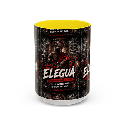 Eleguá Ceramic Coffee Mug – Yoruba Orisha Guardian & Crossroads Design (11/15oz)