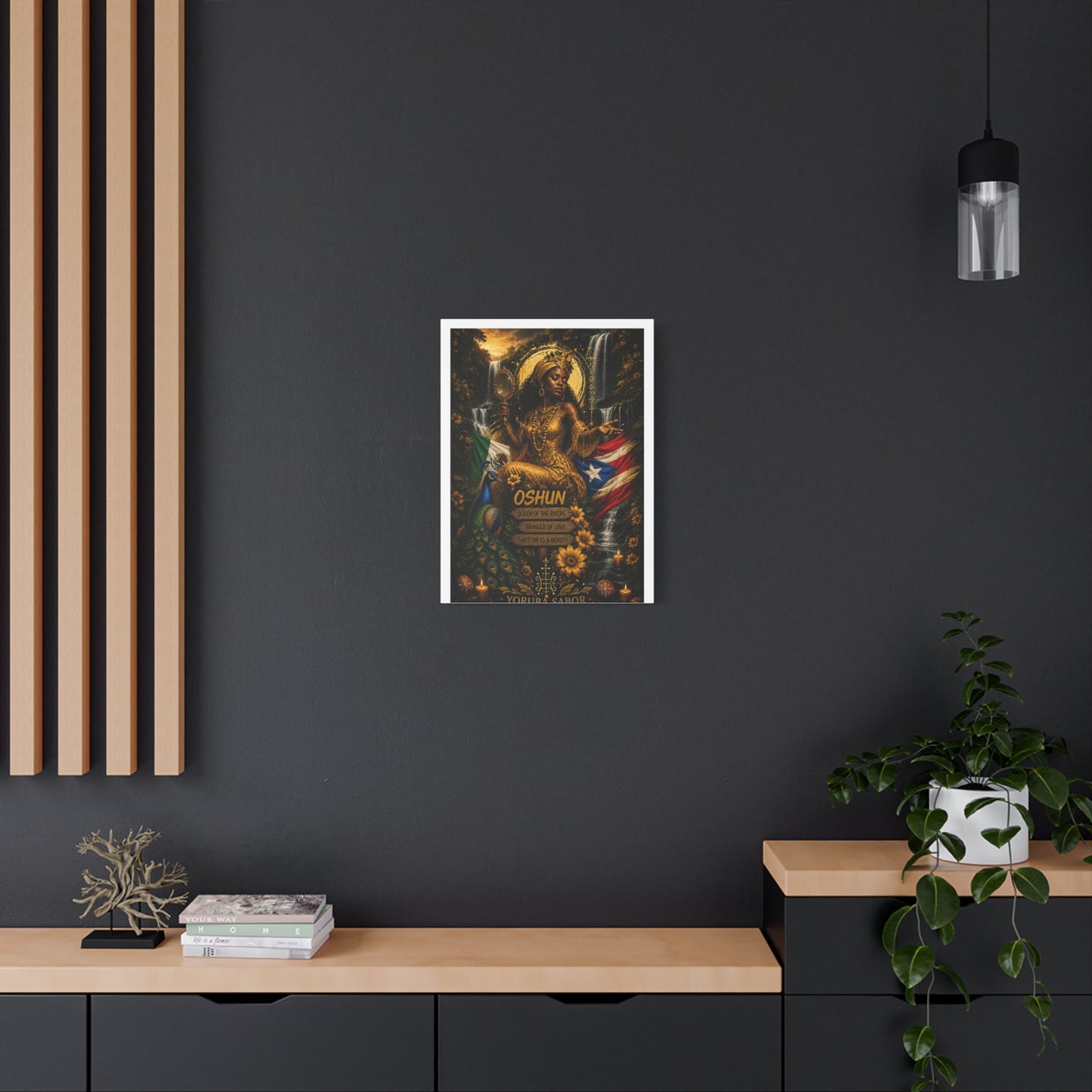 Oshun Goddess Canvas Print — Queen of the Rivers Wall Art