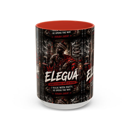 Eleguá Ceramic Coffee Mug – Yoruba Orisha Guardian & Crossroads Design (11/15oz)