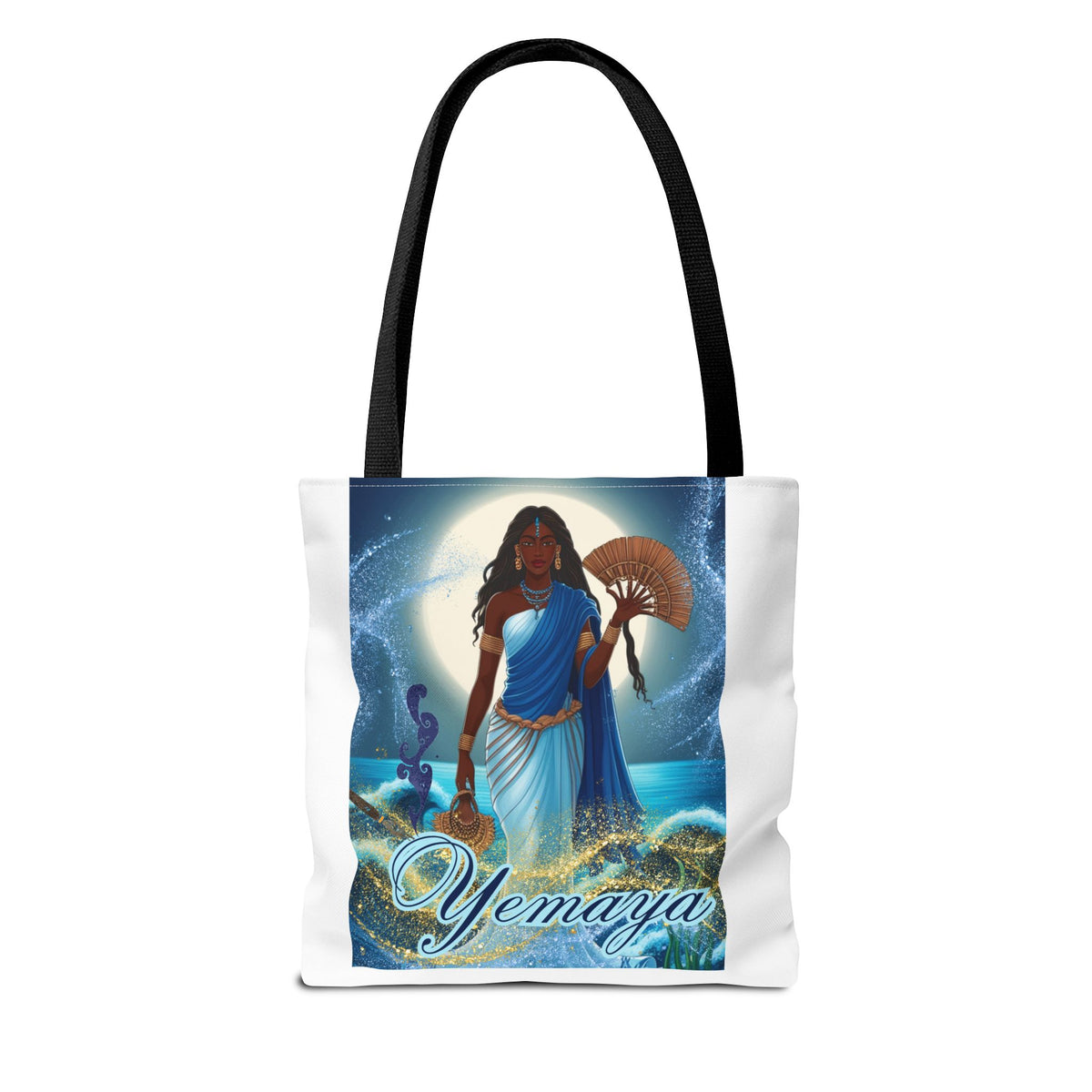Goddess Tote Bag – Oshun & Yemaya Designs – Bohemian Beach Chic